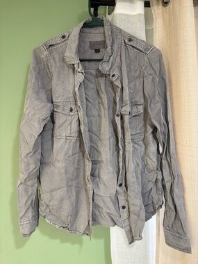 Lightweight Washed Shirt Jacket